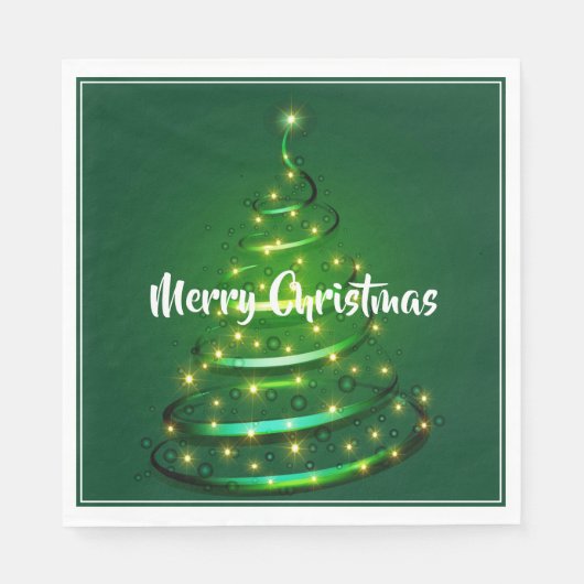 Papier Napkins-Weihnachtsbaum Serviette (Vorderseite)