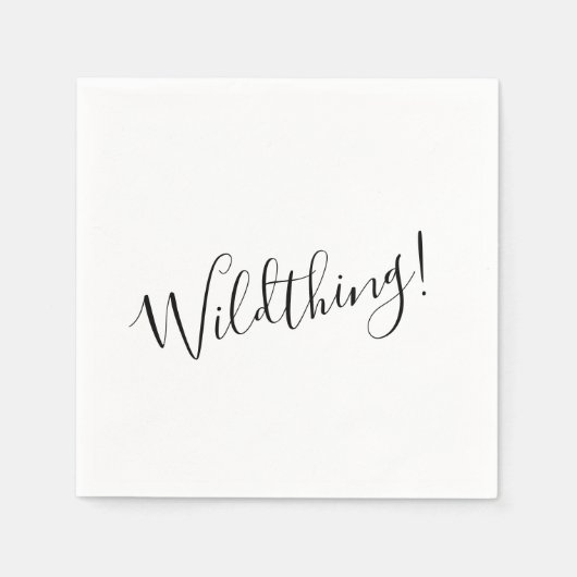 Papier Napkins, Wild Serviette (Vorderseite)