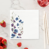 Papier Napkins-Wildblumen Wasserfarbe Serviette (Beispiel)