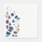Papier Napkins-Wildblumen Wasserfarbe Serviette (Vorderseite)