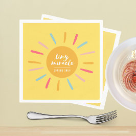 Papier Napkins, winziges Wunder Babydusche Gelbe S Serviette