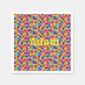 Papier Neapel, farbenfrohe Puzzles Serviette (Vorderseite)