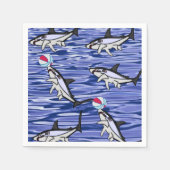 Papier Neapel, Ozeanhaie Serviette (Vorderseite)