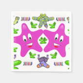 Papier, Neapel, Socken Serviette (Vorderseite)