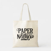 Papier oder Kunststoff - weder Tragetasche (Rückseite)