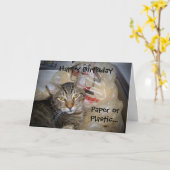 Papier- oder Plastikkarte Karte (Gelbe Blume)