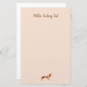 Papier Pads Hinweis niedliche Hunde Dackel (Vorne/Hinten)