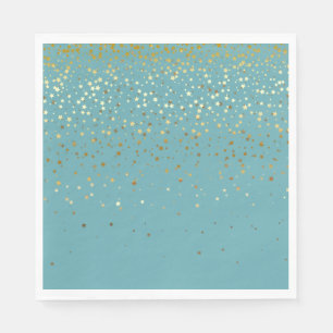 PAPIER-PARTY VERWERTBAR NAPKINS PETITE GOLDEN STAR SERVIETTE