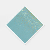 PAPIER-PARTY VERWERTBAR NAPKINS PETITE GOLDEN STAR SERVIETTE (Ecke)