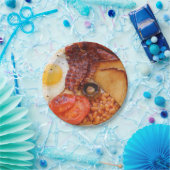 Papier-Partyplatte des englischen Frühstücks Pappteller (Party)