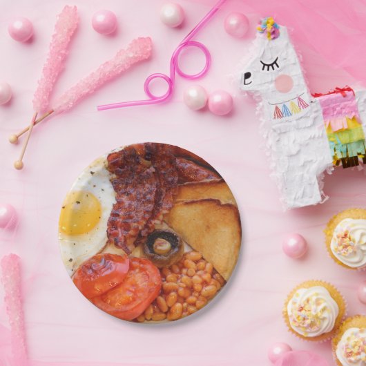 Papier-Partyplatte des englischen Frühstücks Pappteller (Party)