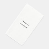 Papier personalisieren serviette (Ecke)