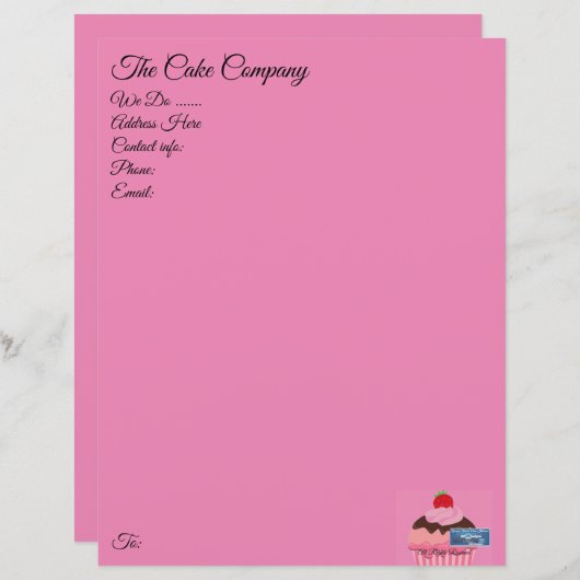 Papier Pink (Cupcake) RFPMDesign ©️ 2024 (Vorne/Hinten)