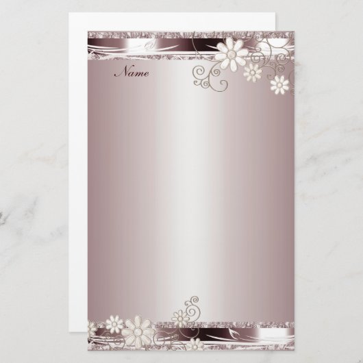 Papier Pink Floral (Vorne/Hinten)