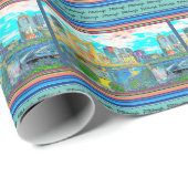 Papier Pittsburgh Foto Geschenkpapier (Rolleneckpunkt)