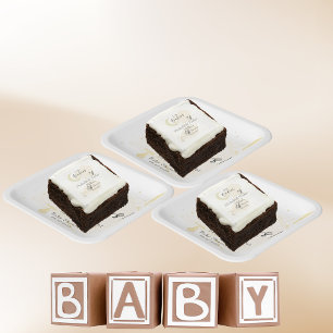 Papier Platte Oh Babies! Neutraler Stork Pappteller