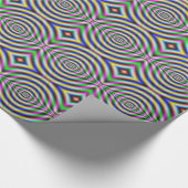 Papier Psychedelic Neon Eye Geschenkpapier (Ecke)