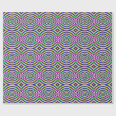 Papier Psychedelic Neon Eye Geschenkpapier (Flach)