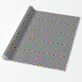 Papier Psychedelic Neon Eye Geschenkpapier (Ungerollt)