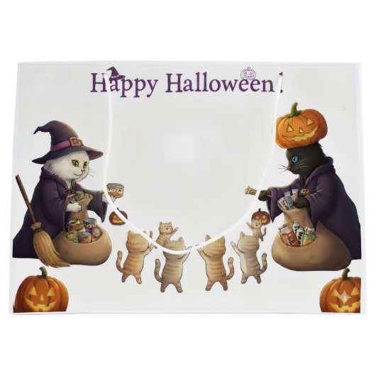 Papier&pukku frohes Halloween! Große Geschenktüte (Vorderseite)