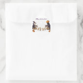Papier&pukku frohes Halloween! Runder Aufkleber (Tasche)