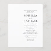 PAPIER QR Code Schwarz-weiße Bohemische Hochzeitse (Vorne)