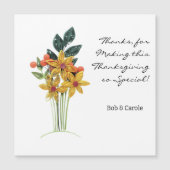 Papier Quettierte Blume dank Magnetkarte (Vorderseite)