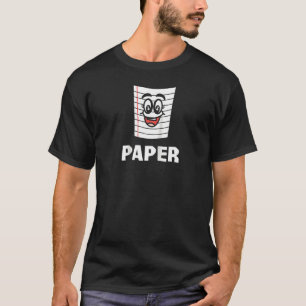Papier Rock Matching Kostüm Funny Halloween Paar T-Shirt