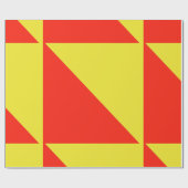 Papier rot und gelb geschenkpapier (Flach)