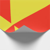 Papier rot und gelb geschenkpapier (Ecke)