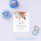 PAPIER Rustic Terracotta Florals Engagement Party (Einzeln)