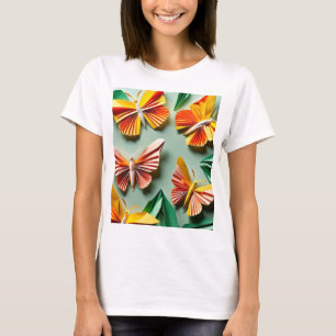 Papier-Schmetterlinge T-Shirt