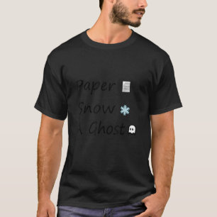 Papier Schnee Ein Geist Lustig T-Shirt