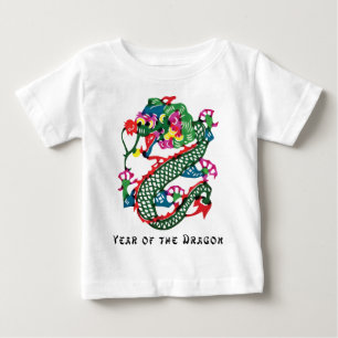 Papier-Schnitt-Jahr des Drache-T - Shirt