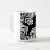 Papier-Schnittunicorn-Tasse Kaffeetasse (Vorderseite Links)