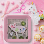 Papier-Schwein-Papierteller Pappteller (Party)