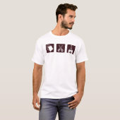 Papier Scissors Kleber T-Shirt (Vorne ganz)