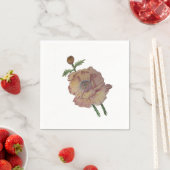 Papier-Serviette Aquarell Bleistift Blumen-Design Serviette (Beispiel)