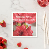 Papier Serviette Hochzeit Amaryllis rot (Beispiel)