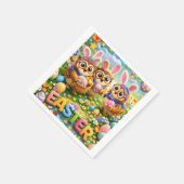 Papier Serviette Rex Hoot Oster Ideen (Ecke)
