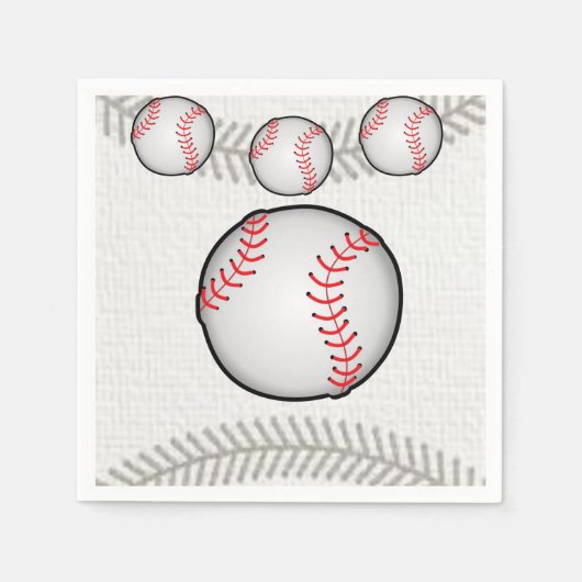 Papier-Servietten Baseball Serviette (Vorderseite)