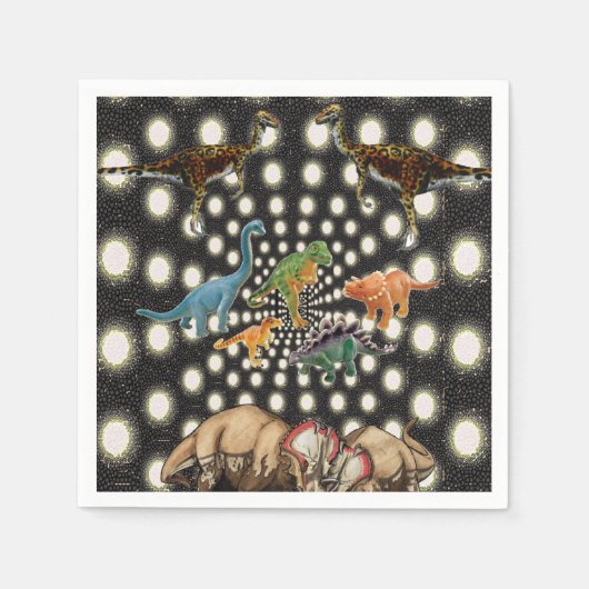 Papier Servietten Dinosaurier (Vorderseite)