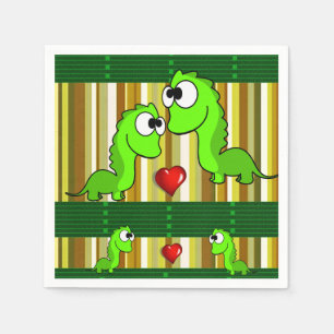 Papier Servietten Dinosaurier