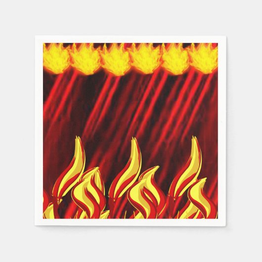 Papier Servietten Flamme (Vorderseite)