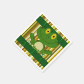 Papier-Servietten Frosch Serviette (Ecke)
