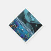 Papier-Servietten Frosch Serviette (Ecke)