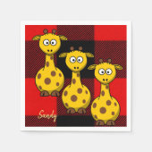 Papier-Servietten, Giraffe Serviette (Vorderseite)
