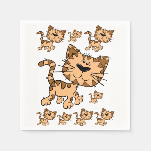 Papier Servietten Katze (Vorderseite)