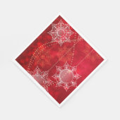 Papier Servietten - Schneeflocken (Ecke)