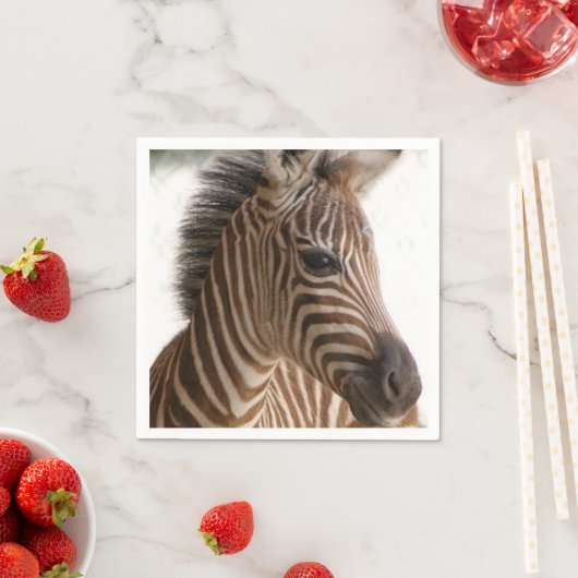 Papier-Servietten, Zebra Serviette (Beispiel)